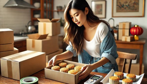 法國專線，中秋月餅寄往法國